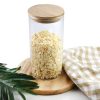 High Borosilicate Glass Jar with Bamboo Lid